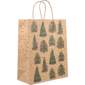 Presentpåse, H32 x B26 x D12cm, Brun