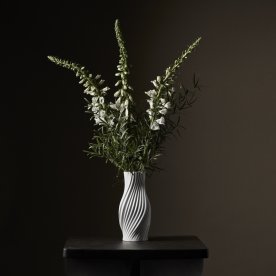 Lyngby Porslin Twist Vas H31 cm, vit