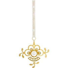 Royal Copenhagen Förgylld Ornament Blomma, 10cm