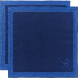 Royal Copenhagen Waves Servett 45x45, blå, 2st