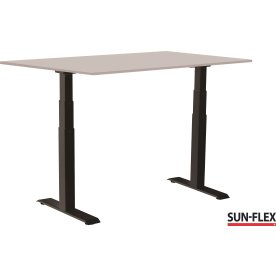 Sun-Flex III höj/sänkbart bord 160x80 Svart/ljusgr