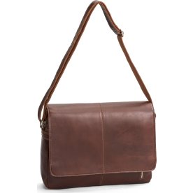 Carlobolaget Florens Axelväska, 15,6", cognac