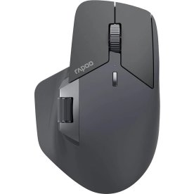 RAPOO Mus, MT760L, Trådlös, Multi-Mode, Mörkgrå