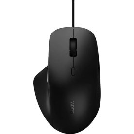 RAPOO Mus N500 Tyst, USB-kabelbunden, Optisk svart
