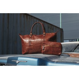 Carlobolaget House of Sajaco Weekendväska, cognac