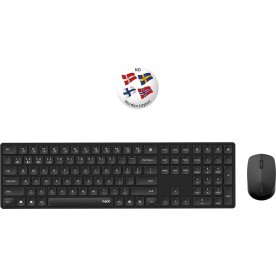 RAPOO Tangentbord/Mus 8020M, Multi-Mode, Trådlös