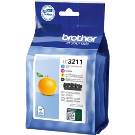 Brother Bläckpatroner, LC3211, Sampack