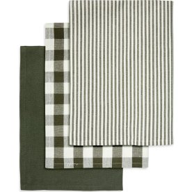 Engholm kökshanddukar, bomull, 50x70cm, grön, 3 st