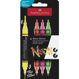 Faber-Castell Akrylmarkör | Neon | 4 färger