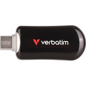 VERBATIM Plectra USB-C Flash Drive, svart, 128GB