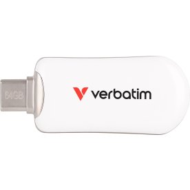 VERBATIM Plectra USB-C Flash Drive White 64GB