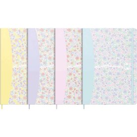 Oxford Floral Anteckningsbok | A5 | Rutad | Ass.