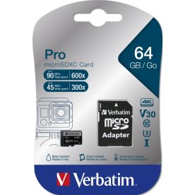 Verbatim Micro SDXC-kort, 512GB - Adapter