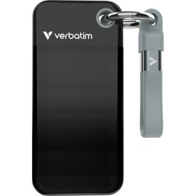 VERBATIM USB 3.2 Gen 2 1TB, SSD, Svart/Grå