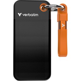 VERBATIM USB 3.2 Gen 2 1TB, SSD, Svart/Orange