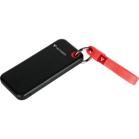 VERBATIM USB 3.2 Gen 2 2TB, SSD, Svart/Röd