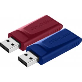 Verbatim USB-minne, USB Drive 2.0 2 x 32GB Röd/Blå