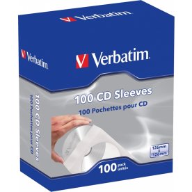 Verbatim CD Pappersomslag, 100-pack