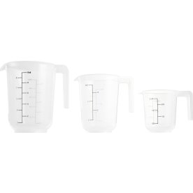 Day Måttkannor, klar plast, 0,25+0,5+1L
