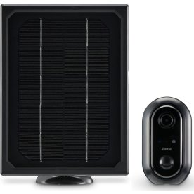 HAMA Övervakningskamera, utomhus, solcell, svart