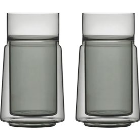 Jacob Jensen Termoglas, 2 st, 33 cl, svart