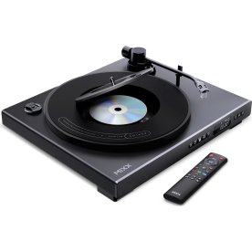 MIXX Vinyl- och CD-spelare, Analog Plus - Svart