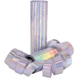 Serpentin, silver, 2 rullar