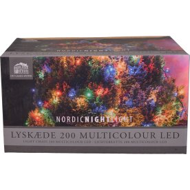 Ljusslinga m/200 LED, 19,9 m, flera färger