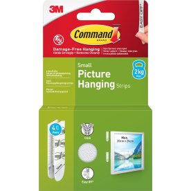 Häftremsor Command För tavelupphängning Små Vit