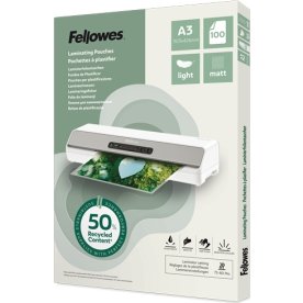 Fellowes A3 lamineringsfickor, 80 mic, matt