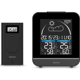 HAMA Väderstation - svart.