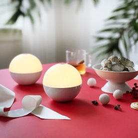 Dyberg Larsen Alba Ljuskula, Ø11 cm, vit, 2 st.