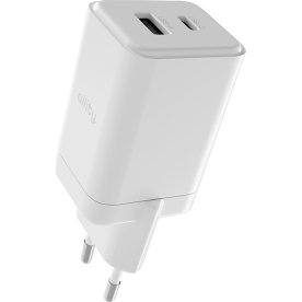 Allity Laddare, 1x USB-C, 1x USB-A, 45W - Vit