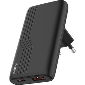 Allity Laddare, 1x USB-C, 1x USB-A, 65W - Svart