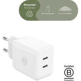 Essentials-laddare 35W, USB-C, vit
