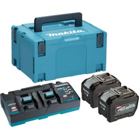 Makita Batteripaket XGT, 2 x BL4080F + DC40RB