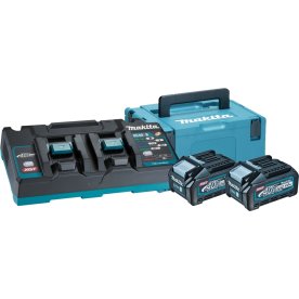 Makita Batteripaket XGT, 2 x BL4040 + DC40RB