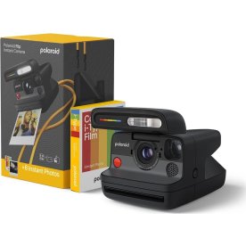 Polaroidkamera Flip Set med Färgfilm, Svart