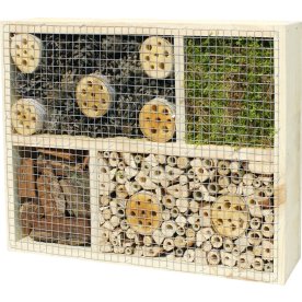 Insektshotell låda, stor, trä