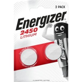 Energizer CR2450 knappcellsbatteri, 2 st.