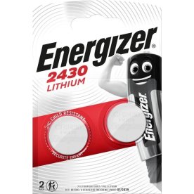 Energizer Litium CR2430 knappcellsbatteri, 2 st.