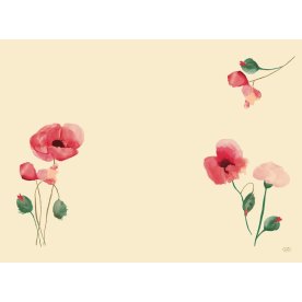 Dunicel Bordstablett, 30x40cm, Poppy Charm, 100st