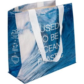 Bärkasse av 100% återvunnet havsavfall, 35x34x15cm