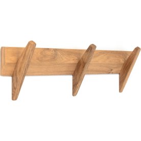 NordicLine Klädhängare, oljad ek/3 krokar, L60 cm