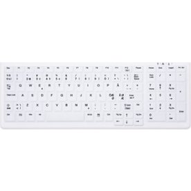 Contour medicinskt tangentbord nordisk design, vit