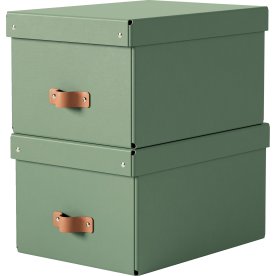 Leitz Puro Box m. lock | M | Grön | 2 st.