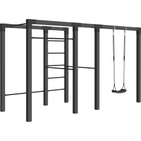 Plus Outdoor fitness 3 inkl. Beslag, svart