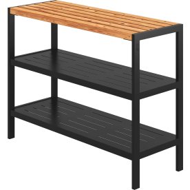 Plus Trend Planterings/grillbord, Thermowood/svart