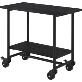 Plus Urban Picnic Grillbord 1 hylla, svart/svart