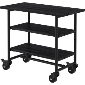 Plus Urban Picnic Grillbord 2 hylla, svart/svart